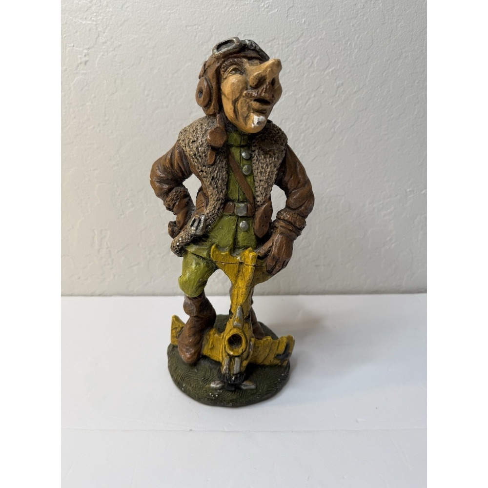 Vintage Aviator Statue Figure Pilot Plane Artistic Accessories 1963 Home Decor